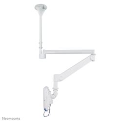 Neomounts by Newstar Medical Monitor Ceiling Mount (Full Motion gas spring) for 10"-24" Screen, Height Adjustable - White				